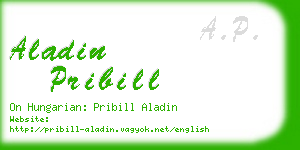 aladin pribill business card